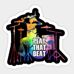 play that beat Sticker